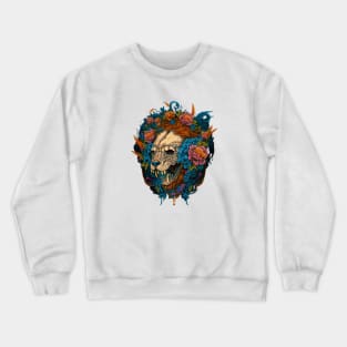 flower lion Crewneck Sweatshirt